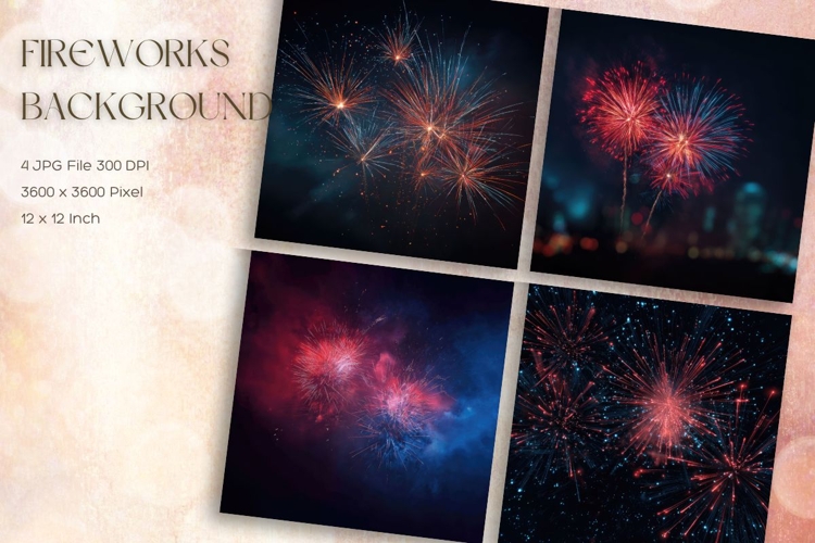 Fireworks Background Celebrate Happy New Year Wallpaper_13