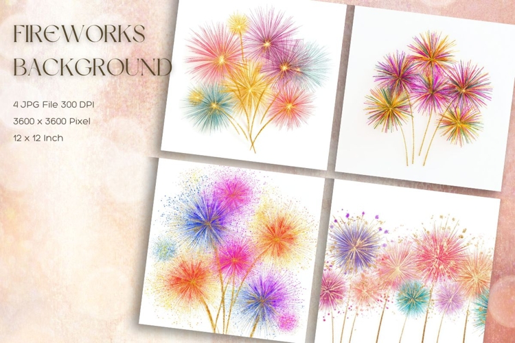 Fireworks Background Celebrate Happy New Year Wallpaper_17