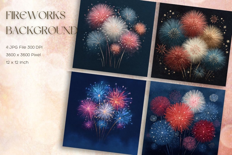Fireworks Background Celebrate Happy New Year Wallpaper_21