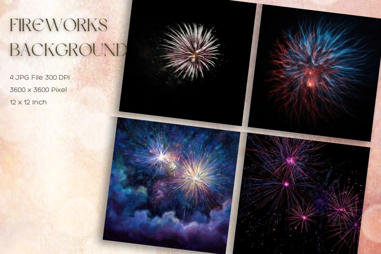 Fireworks Background Celebrate Happy New Year Wallpaper_33