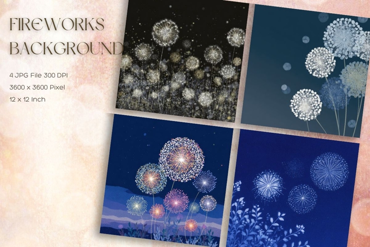 Fireworks Background Celebrate Happy New Year Wallpaper_32