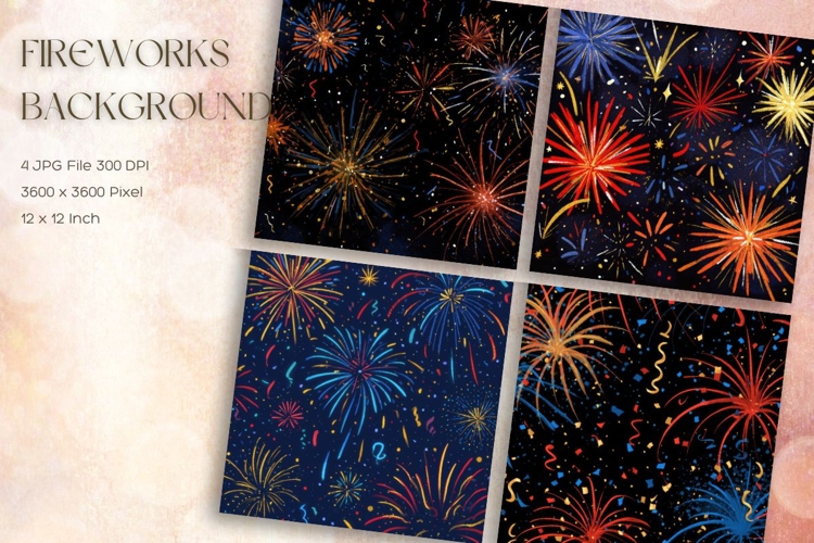 Fireworks Background Celebrate Happy New Year Wallpaper_25