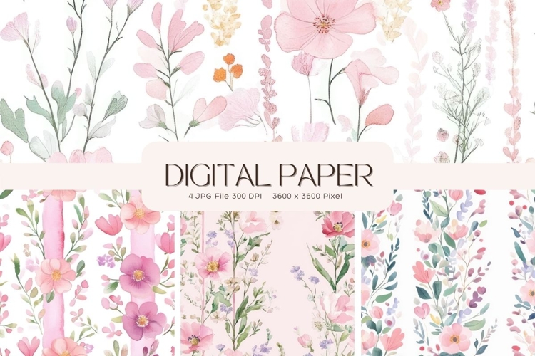 Cottagecore Flower Background Vintage Wallpaper Pattern_17