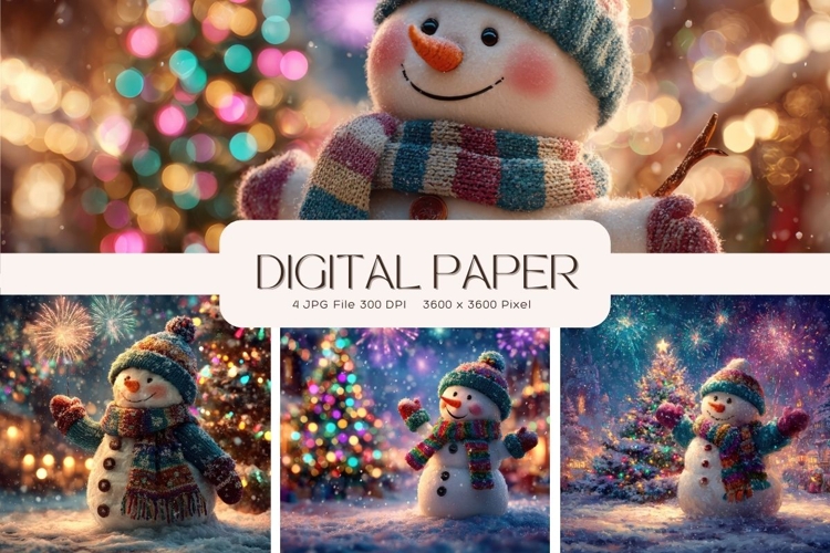 Snowman Background Christmas Winter Snow Wallpaper_2