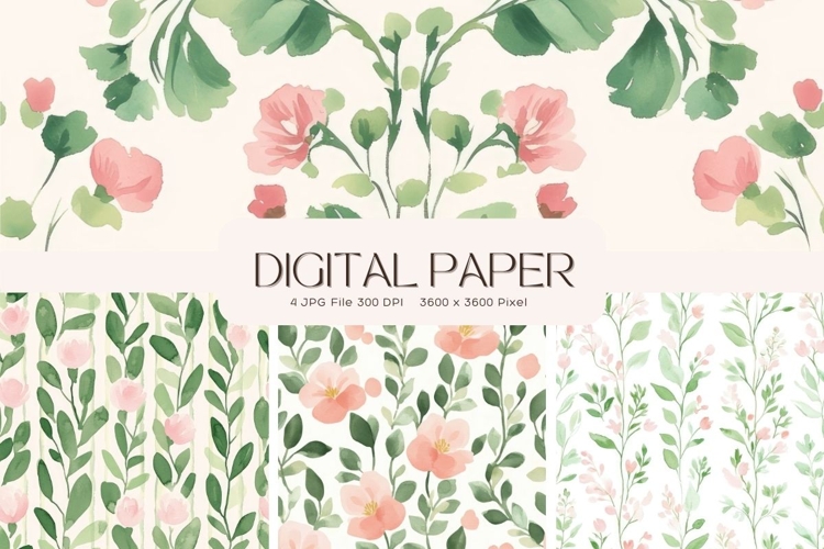 Cottagecore Flower Background Vintage Wallpaper Pattern_18