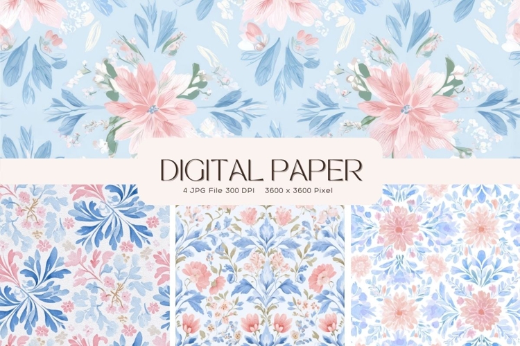 Cottagecore Flower Background Vintage Wallpaper Pattern_29