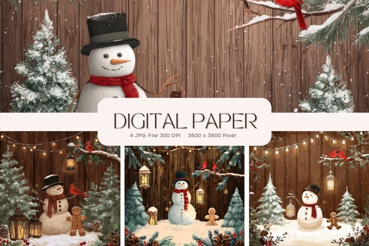 Snow Background Image 11