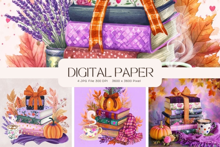 Fall Autumn Background Wallpaper Pattern Cozy Digital Paper