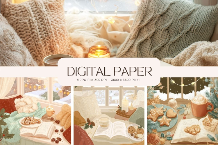 Fall Autumn Background Wallpaper Pattern Cozy Digital Paper