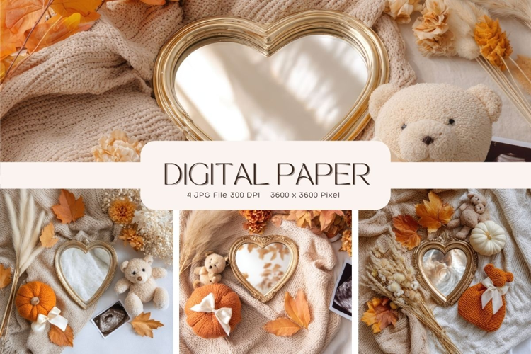 Fall Autumn Background Wallpaper Pattern Cozy Digital Paper