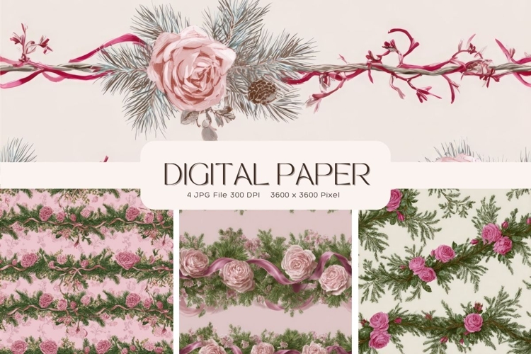 Cottagecore Flower Background Vintage Wallpaper Pattern_3