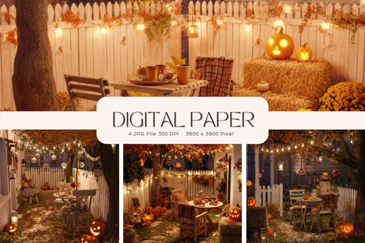 Fall Autumn Background Wallpaper Pattern Cozy Digital Paper