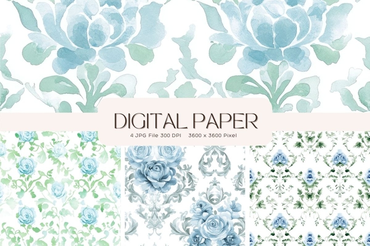 Cottagecore Flower Background Vintage Wallpaper Pattern_20
