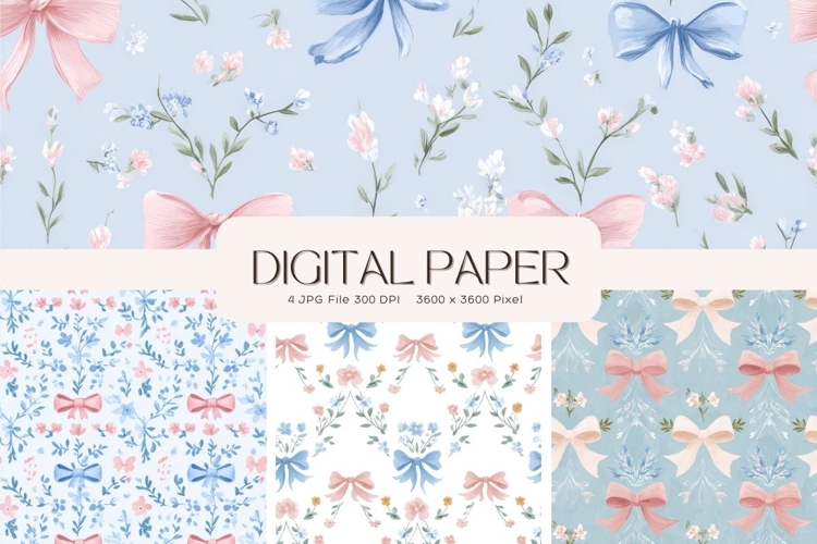 Cottagecore Flower Background Vintage Wallpaper Pattern_16