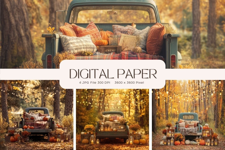 Fall Autumn Background Wallpaper Pattern Cozy Digital Paper