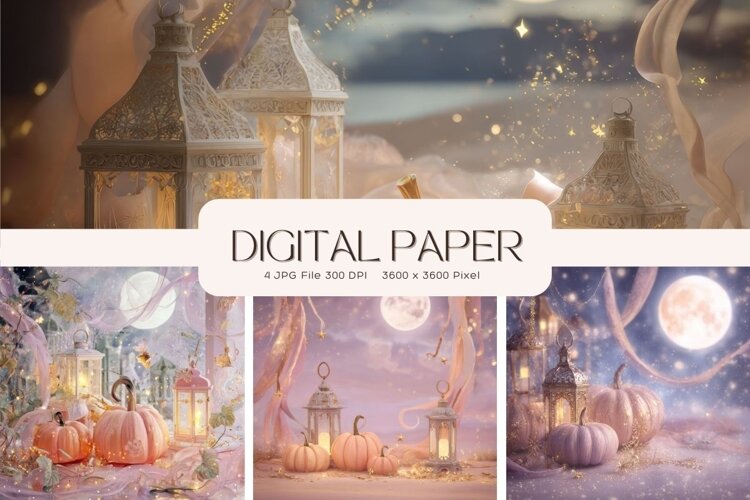 Fall Autumn Background Wallpaper Pattern Cozy Digital Paper example image 1