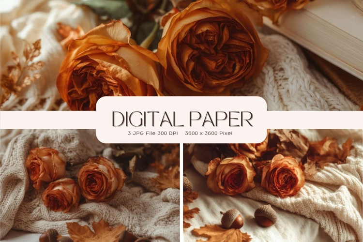 Fall Autumn Background Wallpaper Pattern Cozy Digital Paper