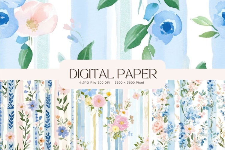 Cottagecore Flower Background Vintage Wallpaper Pattern_21