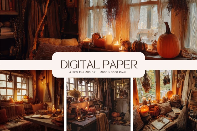Fall Autumn Background Wallpaper Pattern Cozy Digital Paper
