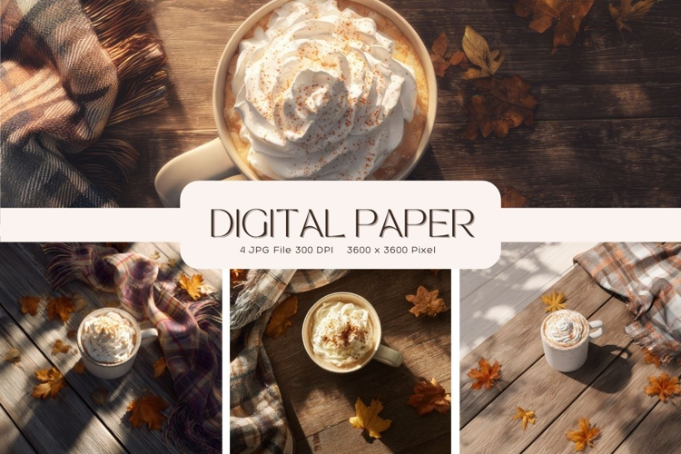 Fall Autumn Background Wallpaper Pattern Cozy Digital Paper
