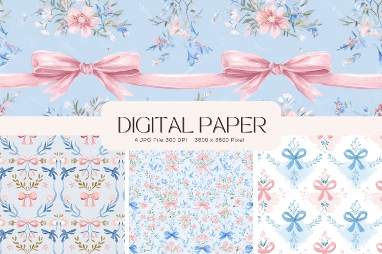 Cottagecore Flower Background Vintage Wallpaper Pattern_27