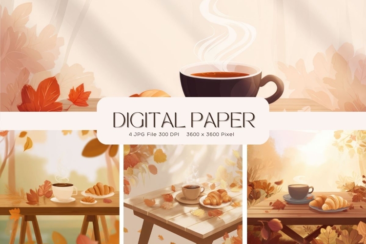 Fall Autumn Background Wallpaper Pattern Cozy Digital Paper