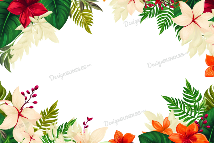 Jungle Leaves Clipart Image 11