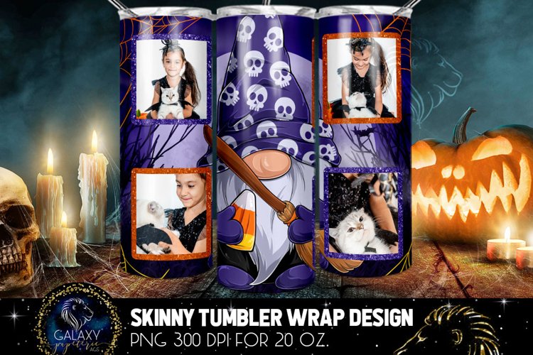 Halloween Gnome Tumbler Sublimation, Halloween Tumbler (2048713