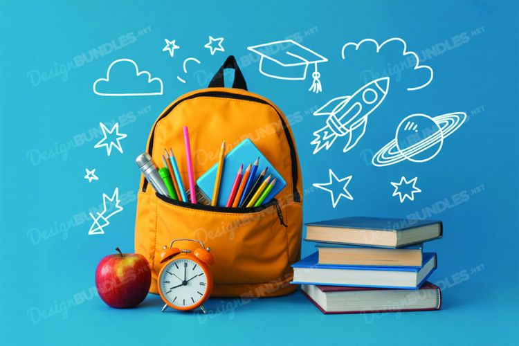 School Mockup Background Design, School Background Design