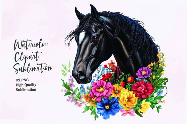 Horse Head Clipart Image 10