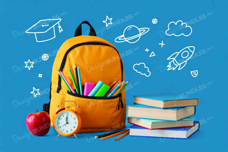 School Mockup Background Design, School Background Design