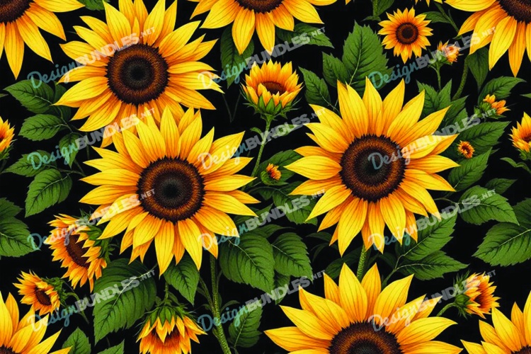 Sunflowers Background Image 17