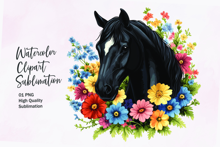 Horse Head Clipart Image 9