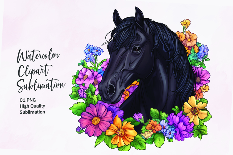 Horse Head Clipart Image 8