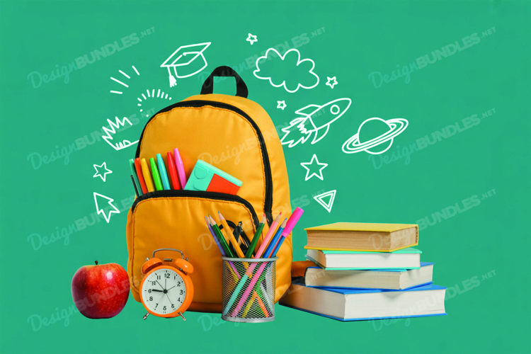 School Mockup Background Design, School Background Design