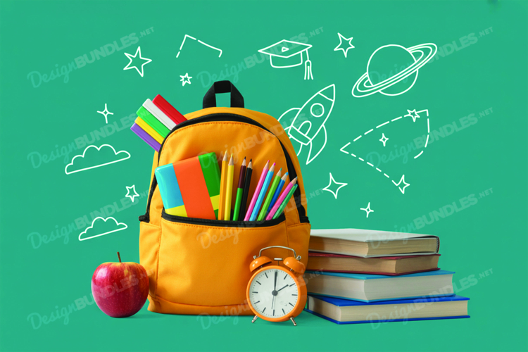 School Mockup Background Design, School Background Design