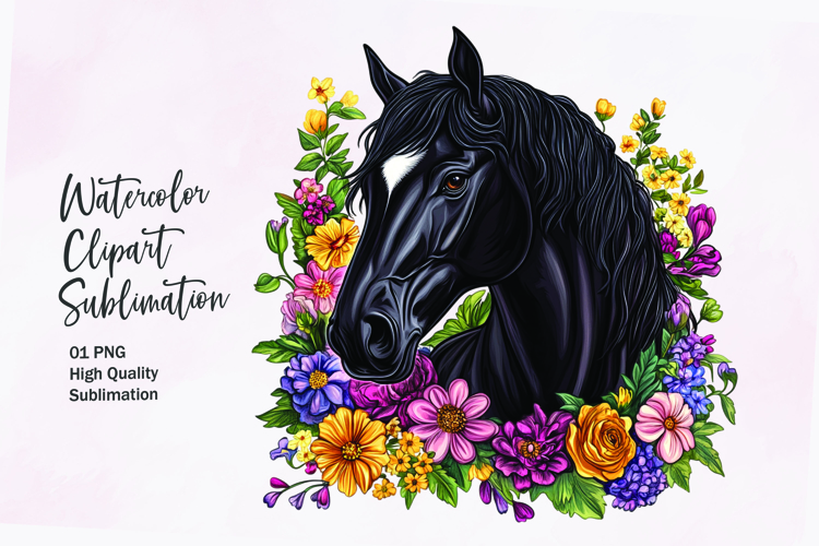 Horse Head Clipart Image 6