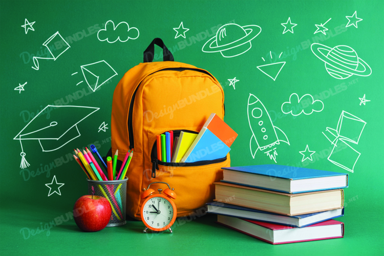School Mockup Background Design, School Background Design