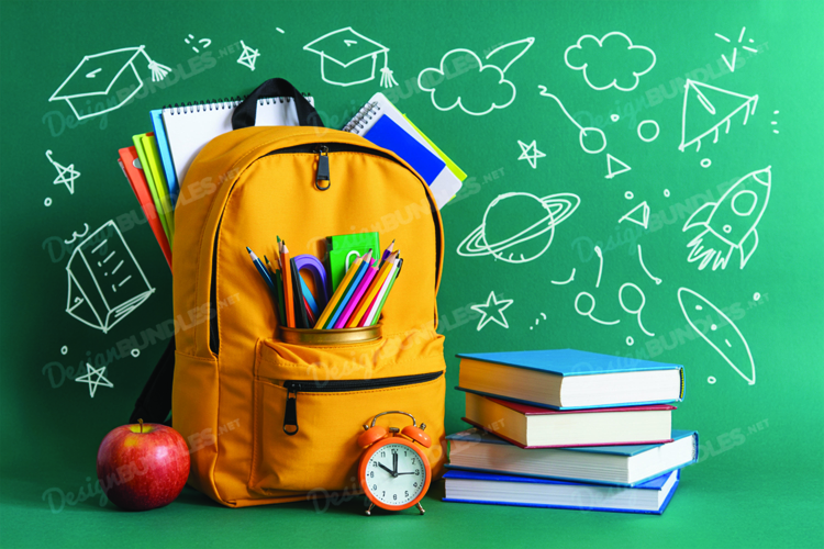 School Mockup Background Design, School Background Design
