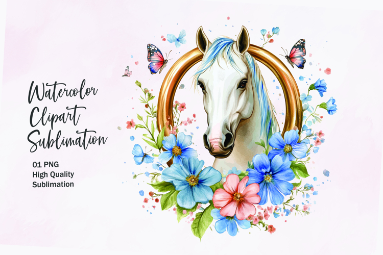 Horse Head Clipart Image 3
