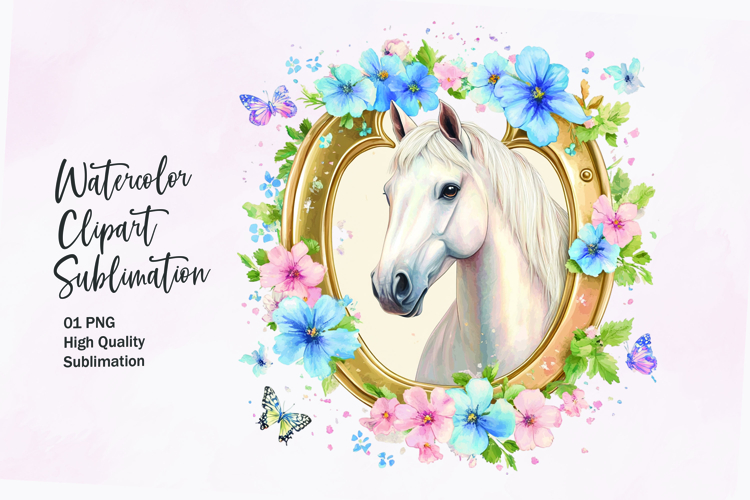 Horse Head Clipart Image 23