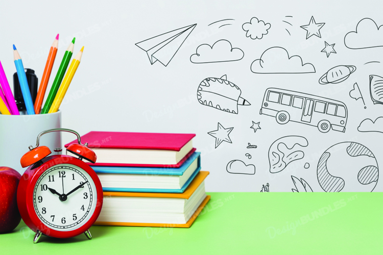 School Mockup Background Design, School Background Design