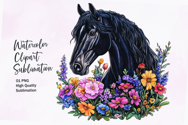 Horse Head Clipart Image 19