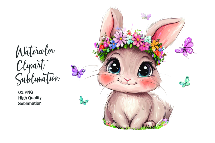 Watercolor Flower Clipart Image 23