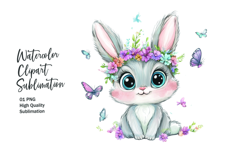 Watercolor Flower Clipart Image 20