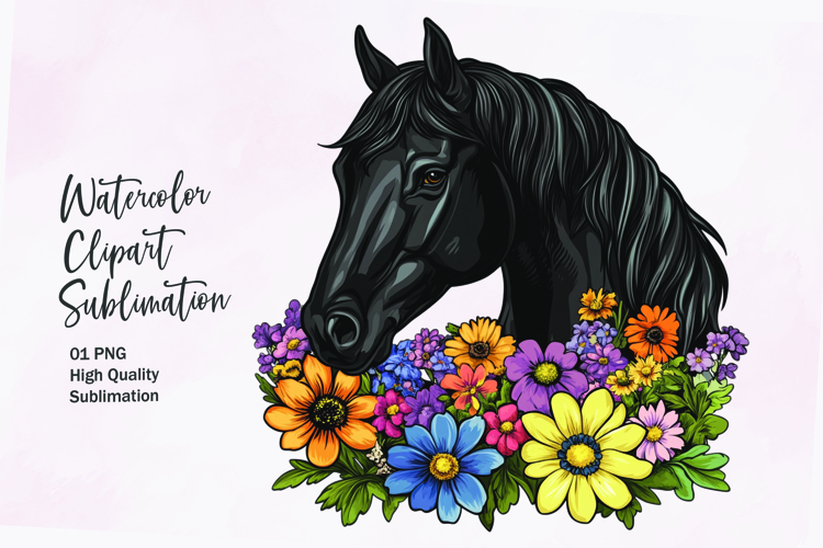 Horse Head Clipart Image 13