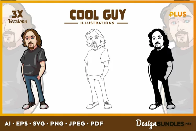 Cool Guy Illustrations