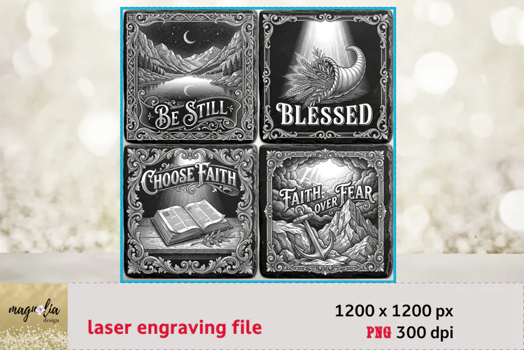 Scripture Nature PNG | Faith Laser Engraving Files