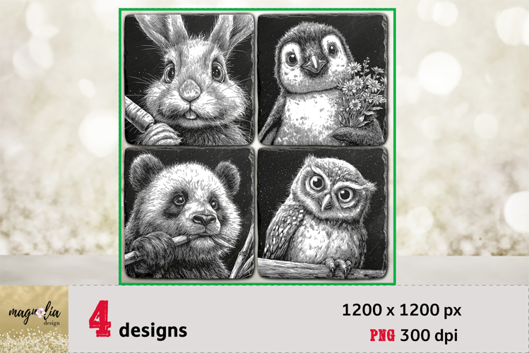 my spirit animal slate coaster engraving bundle png