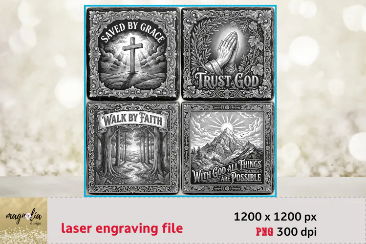 Faith Saying PNG | Christian Laser Engraving Files